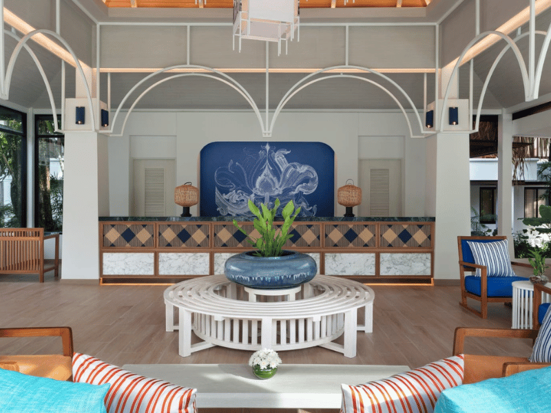 Lobby des Upgrade Hotels auf Koh Lanta, Thailand
