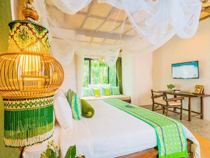 Zimmer im stilvollen Hotel auf Koh Yao Yai, Thailand
