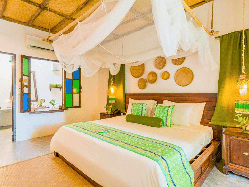 Zimmer im stilvollen Hotel auf Koh Yao Yai, Thailand