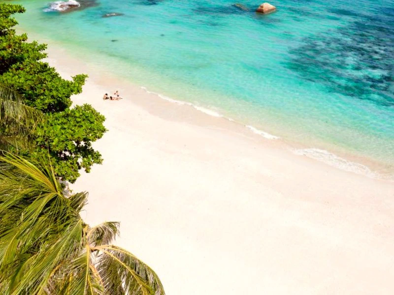 Panoramaansicht des Strandes