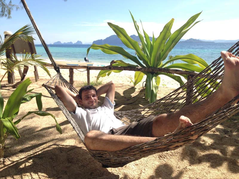 Entspannung am Strand von Koh Kradan, einer der Thailand Inseln