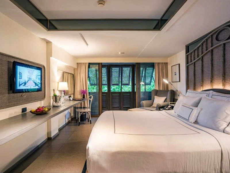 Hotelzimmer in der komfortablen Unterkunft in Bangkok Thailand