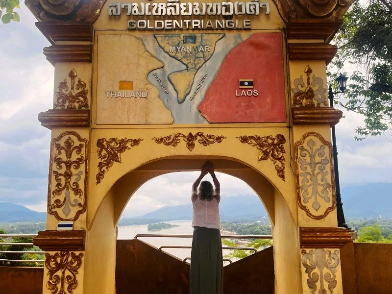 Tor am Goldenen Dreieck im Norden von Thailand