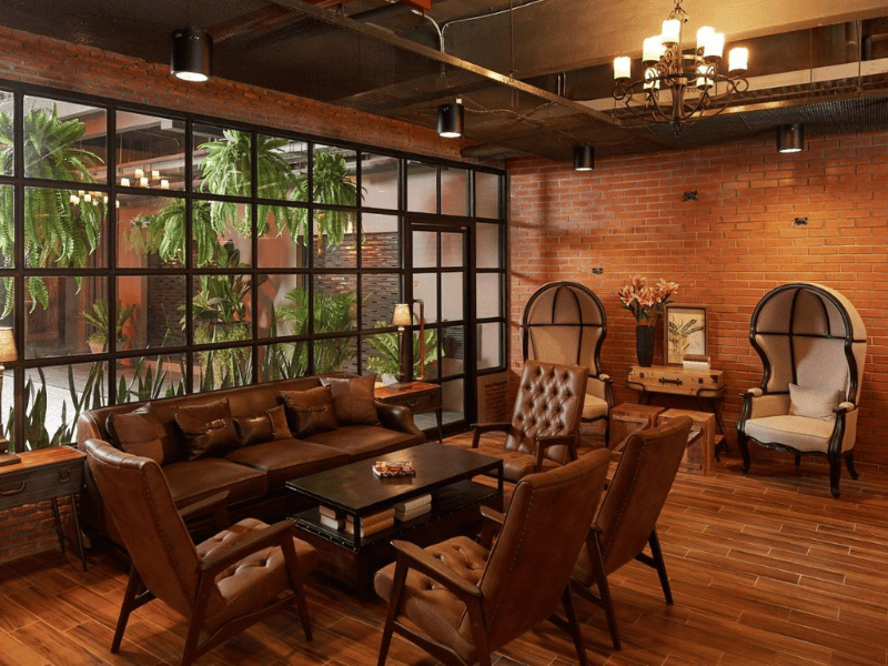 Moderner Restaurantbereich im Hotel in Bangkok Thailand