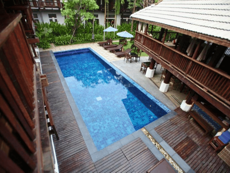 Hotelpool in Chiang Mai Thailand