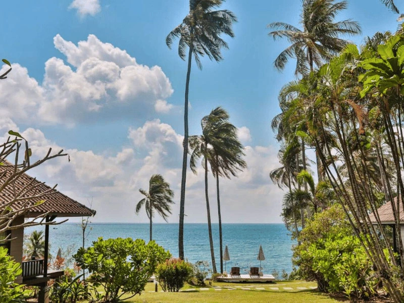 Gartenanlage im Hotel auf Koh Kood Thailand