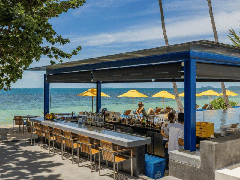 Strandbar im Hotel auf Koh Phangan Thailand