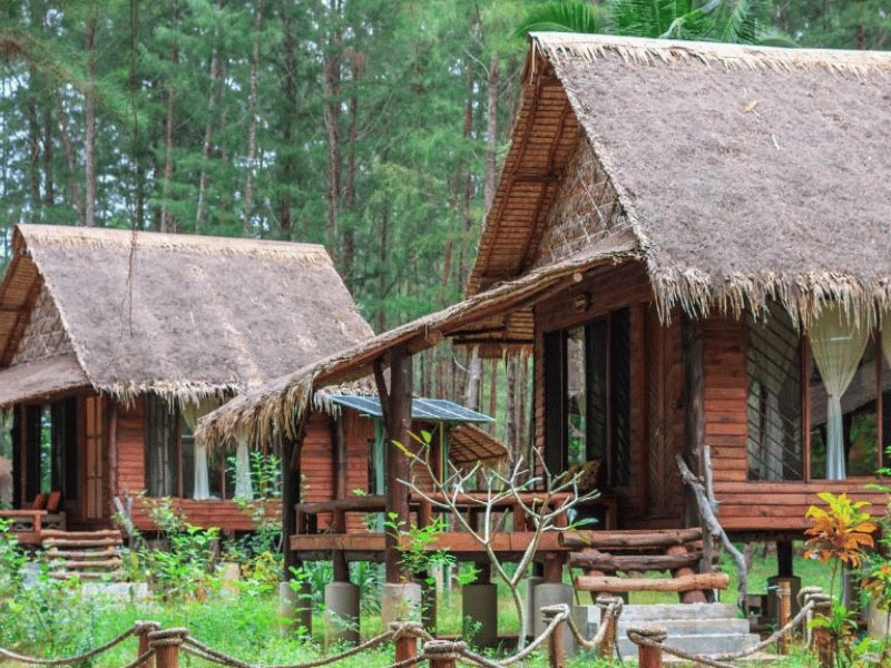 Bungalow in der Natur auf Koh Phra Thong Thailand