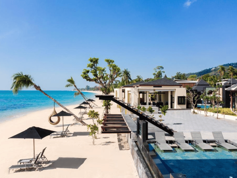 Hotel am Strand auf Koh Samui Thailand