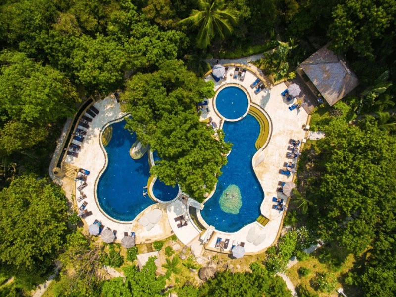 Hotelpool auf Koh Tao Thailand