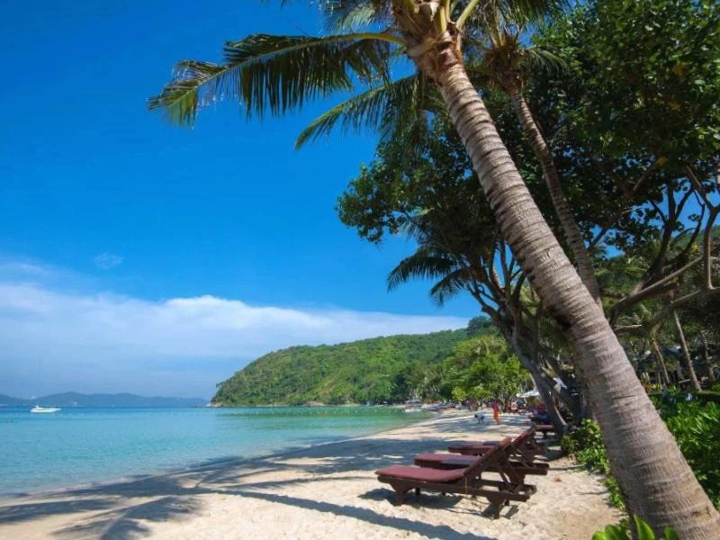 Strand vom Hotel auf Koh Samet, Thailand