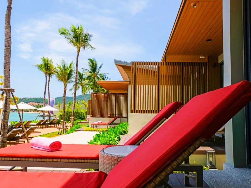 Strand im Hotel auf Koh Samui