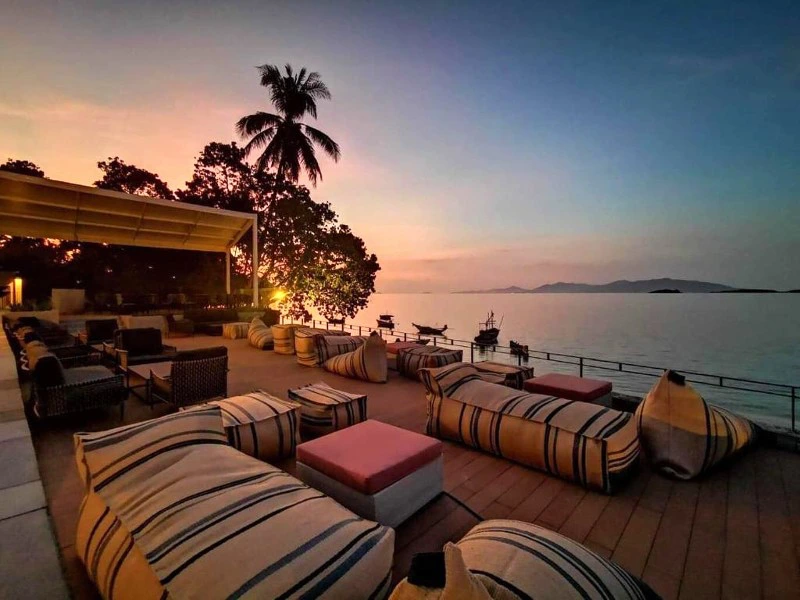 Terrasse im Freien auf Koh Samui