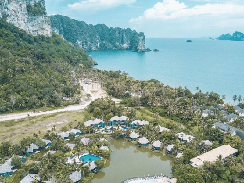 Hotel mit Pool in Strandnähe von Krabi in Thailand
