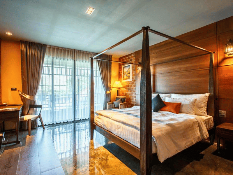 Zimmer im komfortablen Isaan Hotel, Thailand