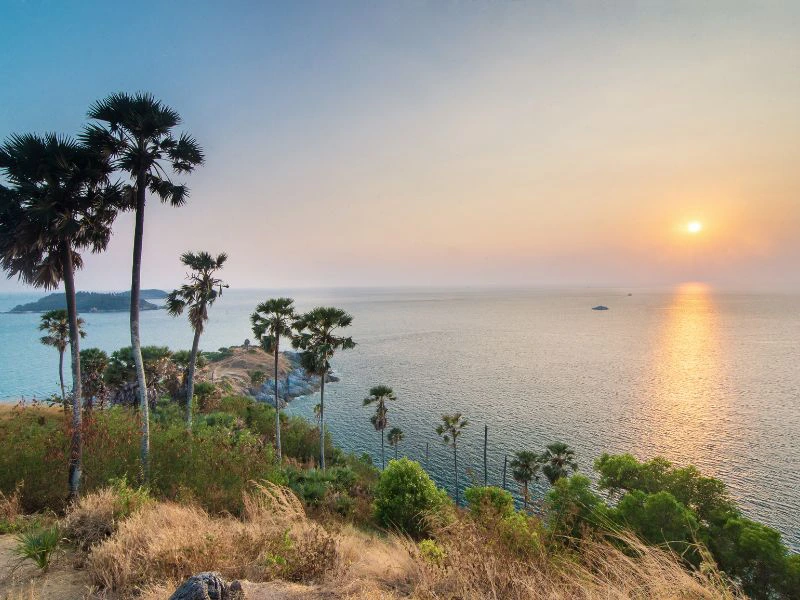 Sonnenuntergang am Promthep Cape auf Phuket