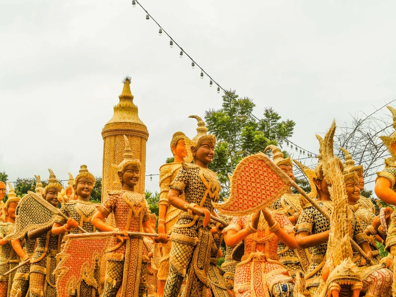 Kerzenfestival in Ubon Ratchathani, Thailand