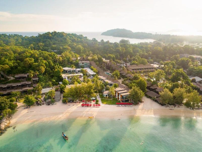 Hotel am Strand auf Koh Lipe, Thailand