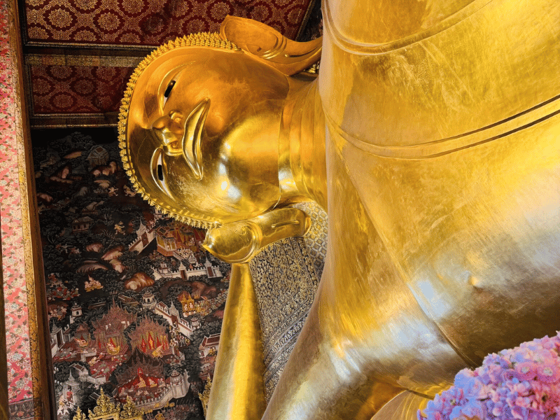 Buddha in Wat Pho in Bangkok in Thailand