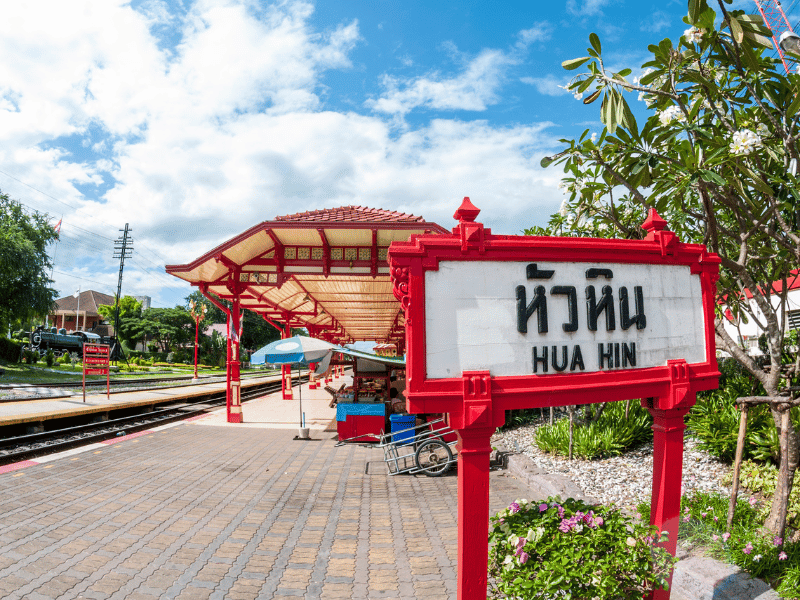 Bekannter Bahnhof in Hua Hin