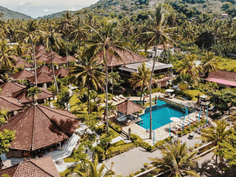 Hotelanlage in Candidasa auf Bali
