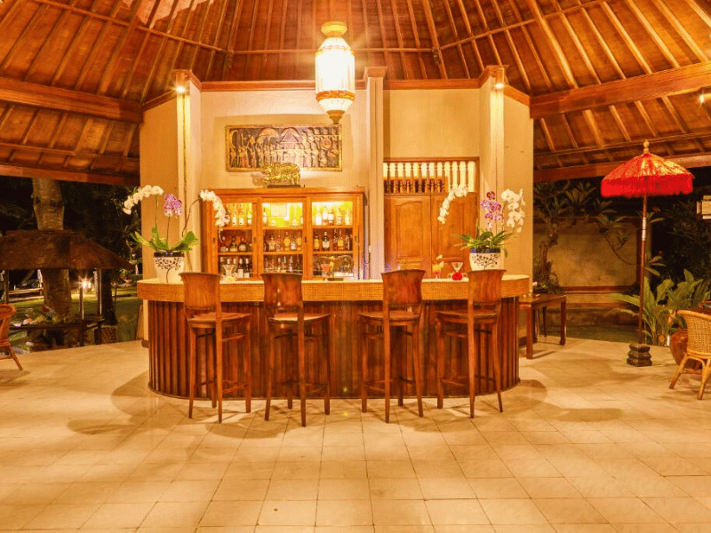 Hotelbar in Candidasa auf Bali
