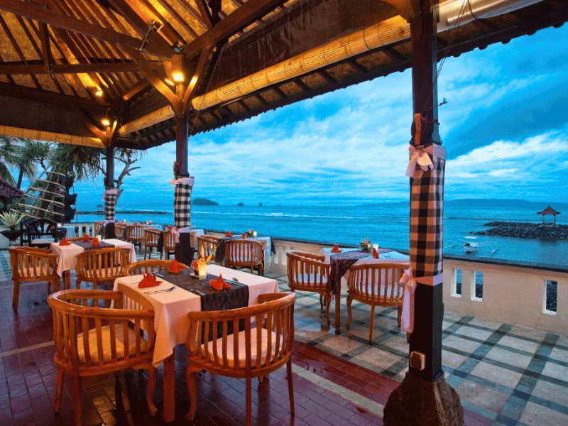 Hotelrestaurant in Cadidasa auf Bali
