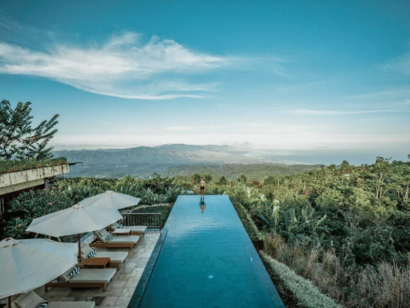 Hotelpool in Munduk auf Bali