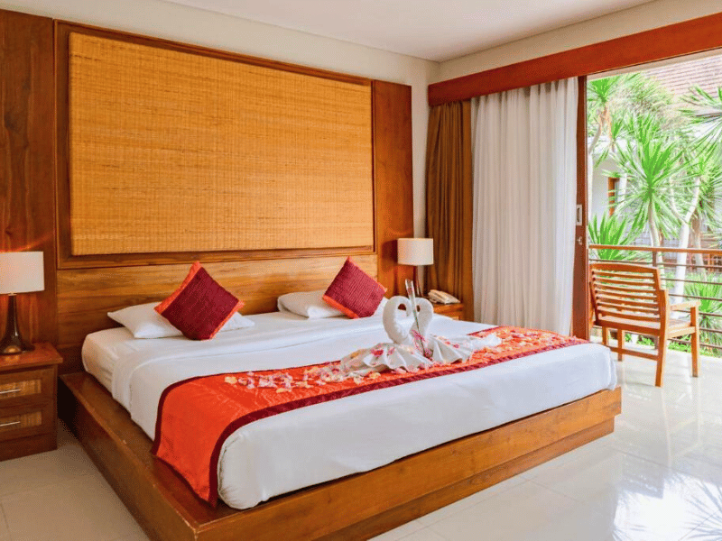Doppelzimmer im Special Stay zwischen den Reisfeldern in Ubud auf Bali