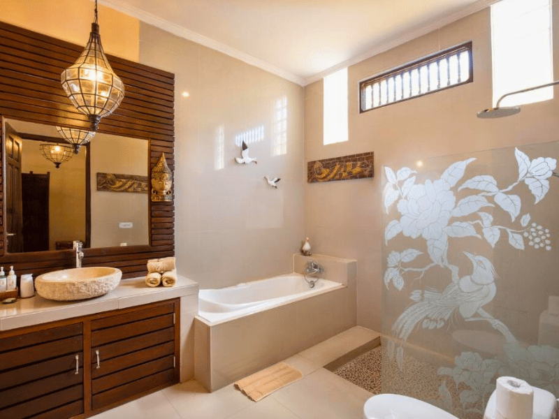 Hotelbad in Ubud auf Bali