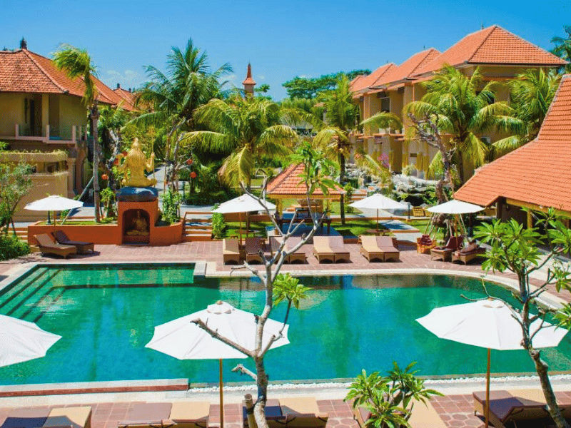 Hotelbood in Ubud auf Bali