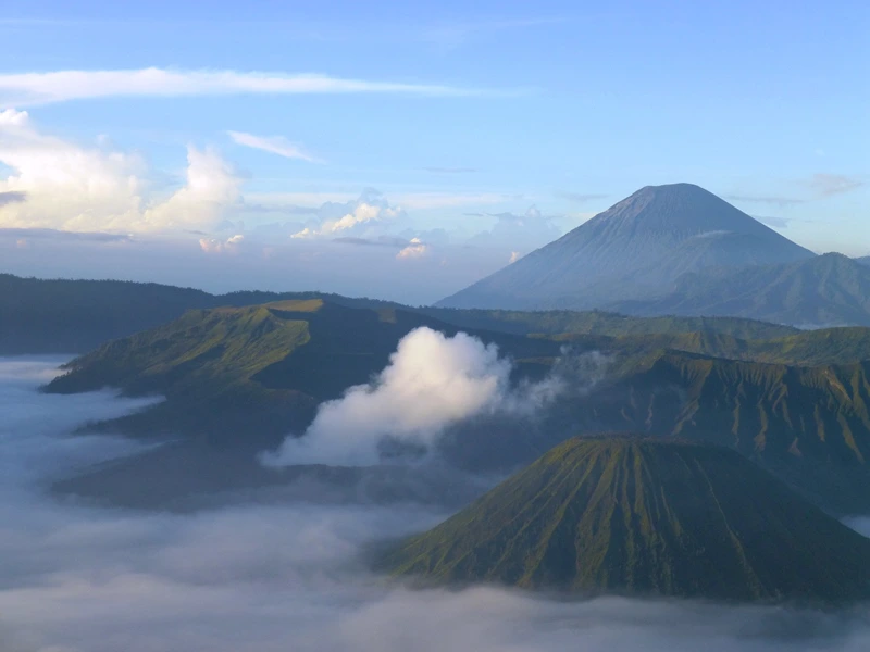 Bromo Vulkan auf der Insel Java.