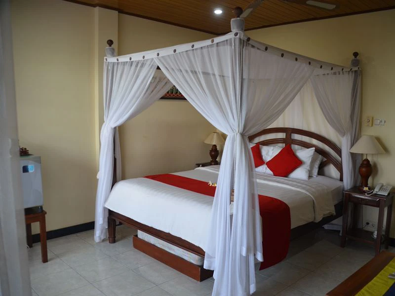 Das Zimmer im Hotel in Amed.