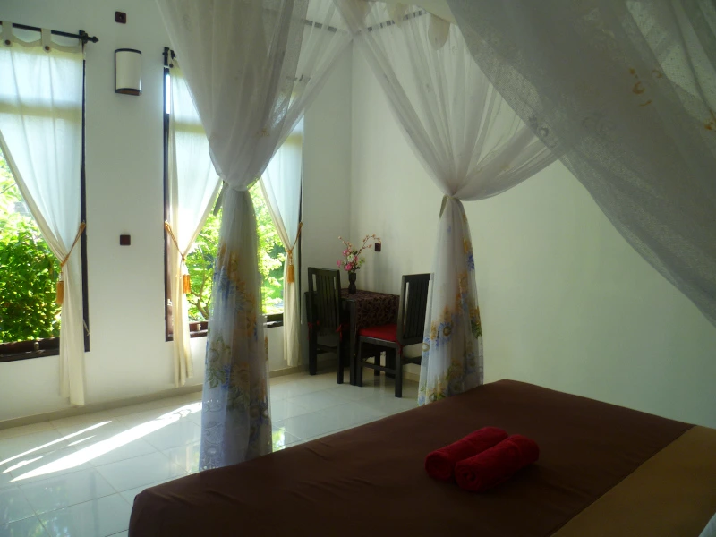 Einfaches Doppelzimmer in Pemuteran auf Bali