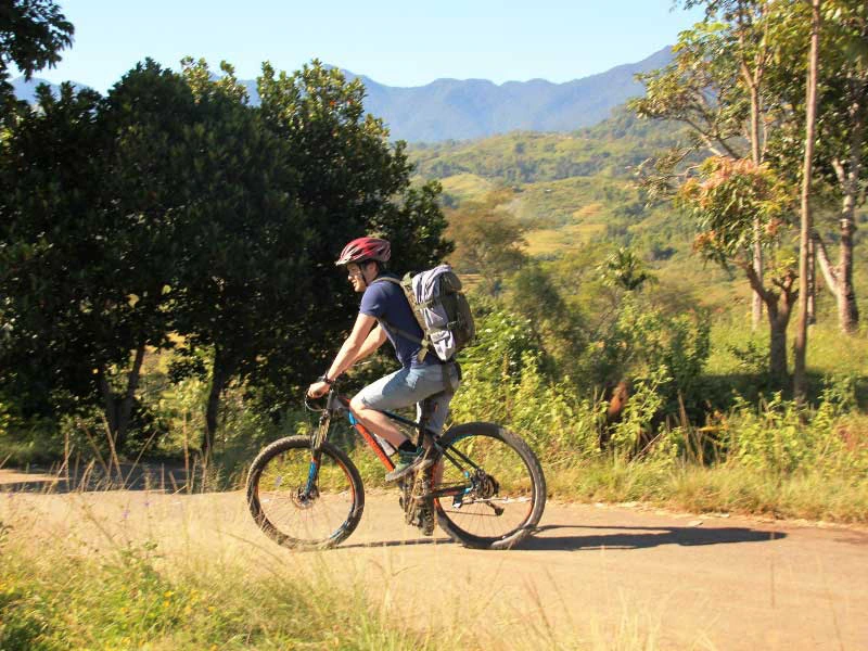 Mountainbiketour in der Gegend von Ruteng