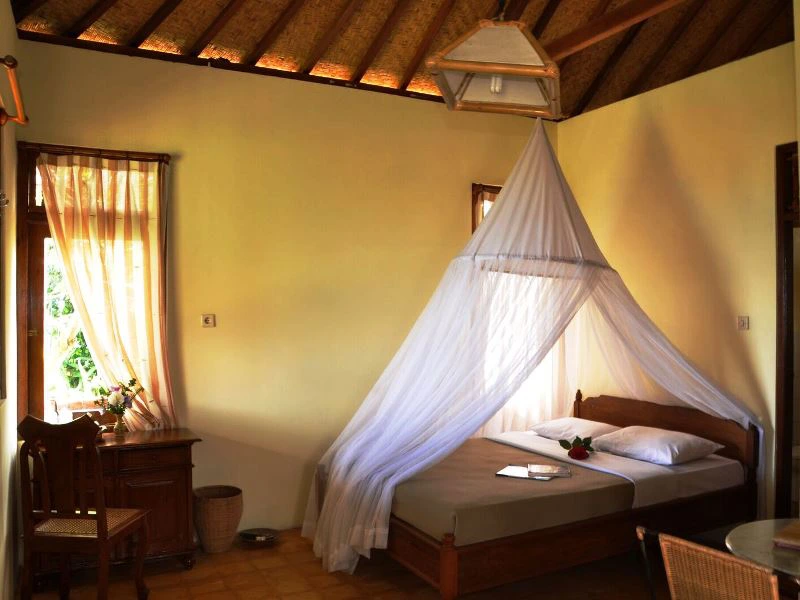 Eines der gemütlichen Zimmer des Homestay