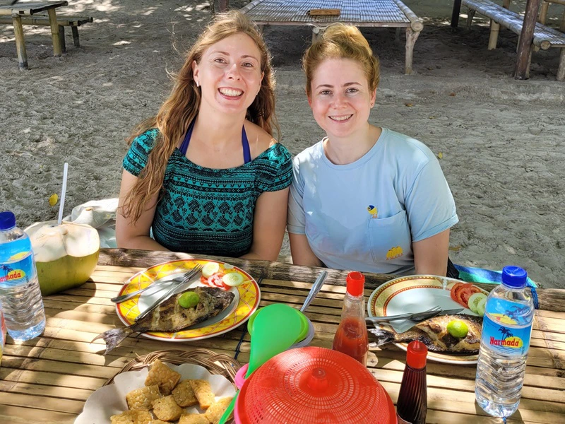 Abendessen Fisch in Indonesien