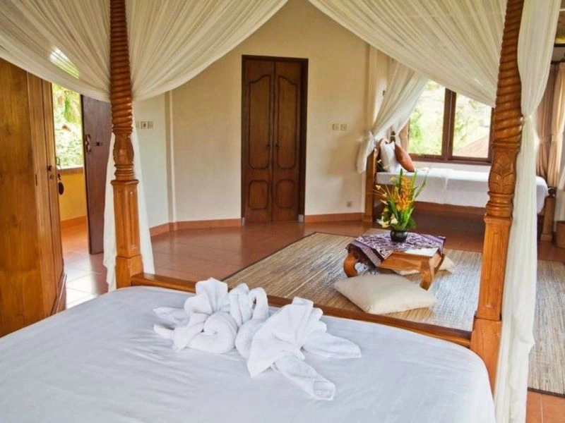 Yogaunterkunft Doppelzimmer in Sidemen auf Bali