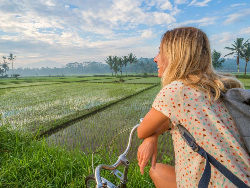 Fahrradfahren in Indonesien