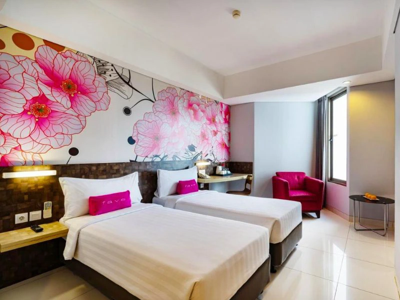 Zweibettzimmer in Makassar auf Sulawesi