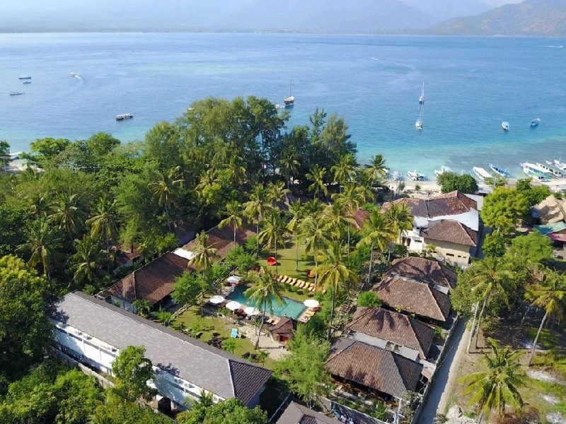 Hotel auf Gili Air, Indonesien