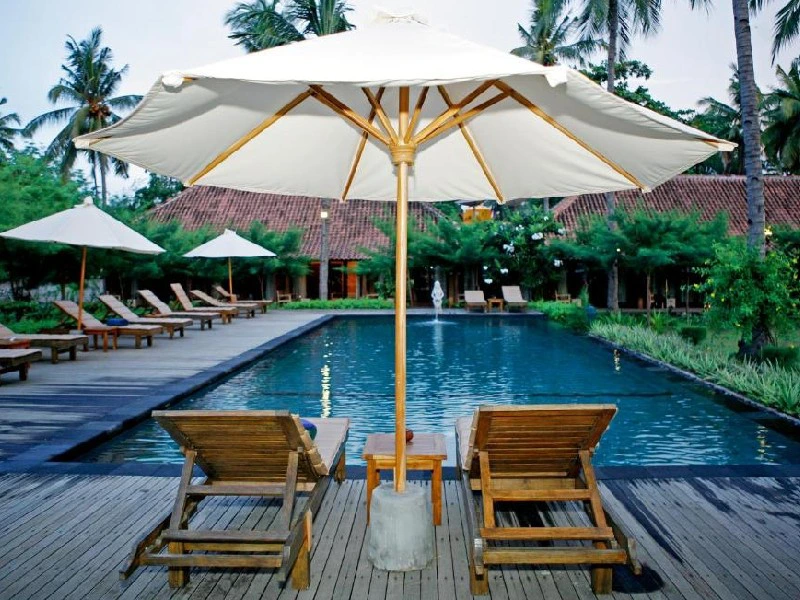 Hotelpool Gili Air, Indonesien