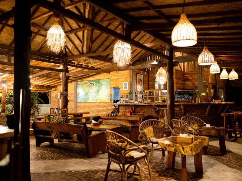 Hotelrestaurant in Senaru auf Lombok