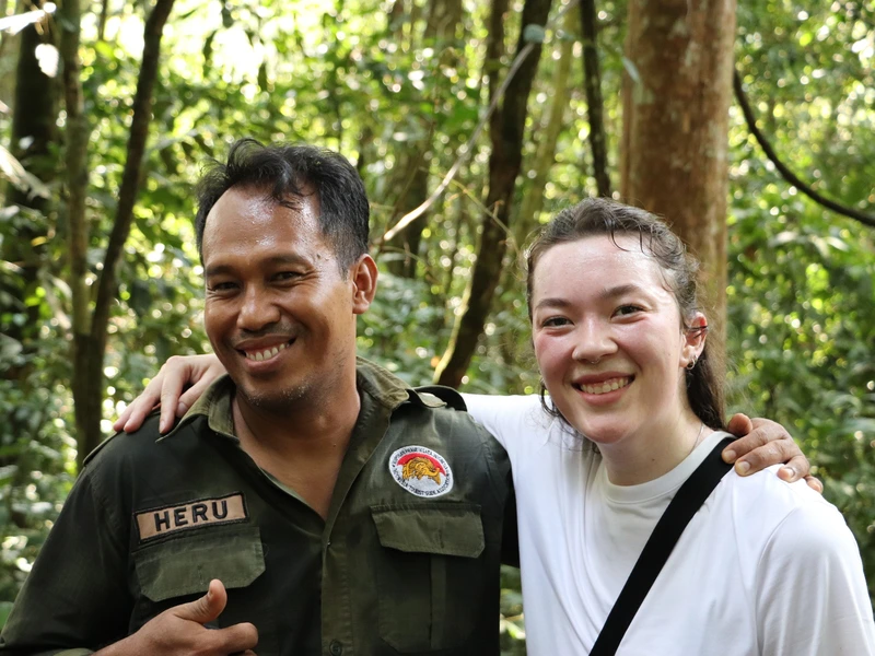 Tourguide in Bukit Lawang auf Sumatra in Indonesien