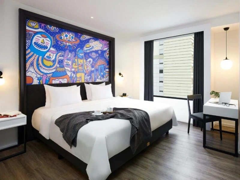 Zimmer im zentralen Hotel in Bandung, Indonesien