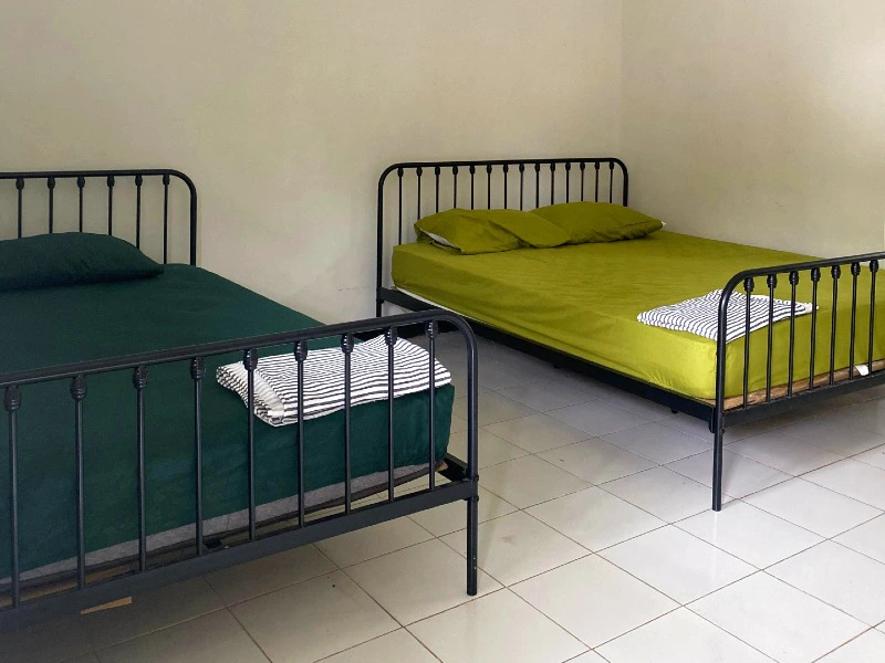 Zimmer in der einfachen Lodge in Sukamade auf Java