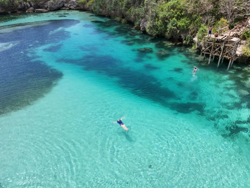 Weekuri Lagune auf Sumba in Indonesia