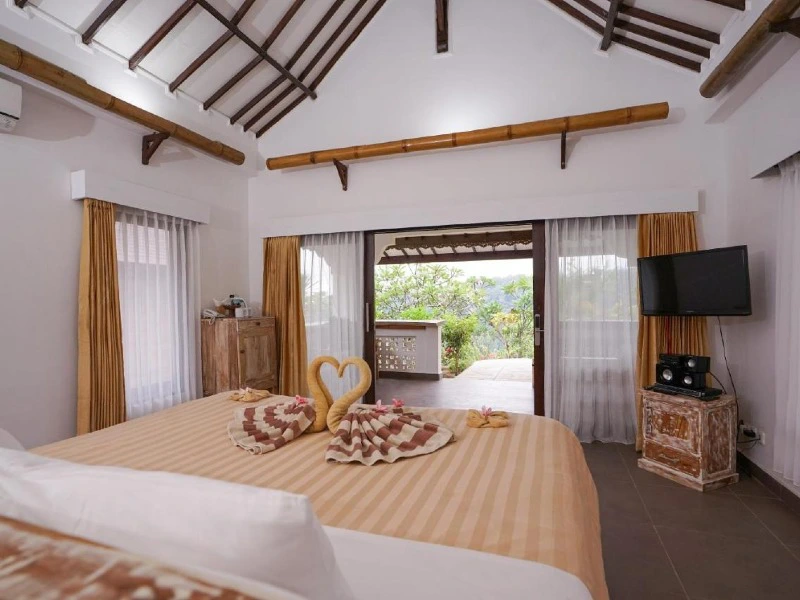 Hotelzimmer in Senaru auf Lombok