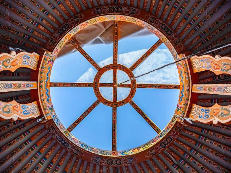 Fenster, Jurte beim Joshua Tree