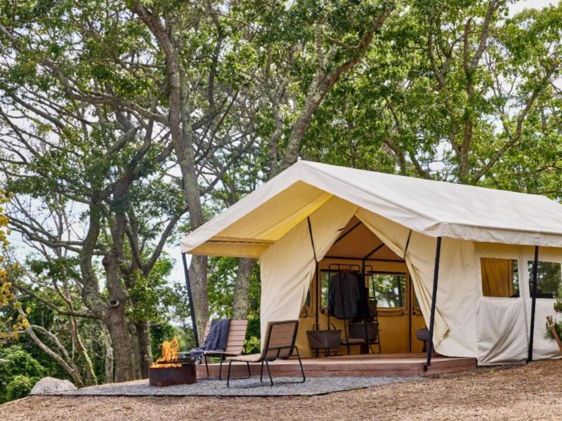 Außenansicht Zelt, Airstreamer Cape Cod